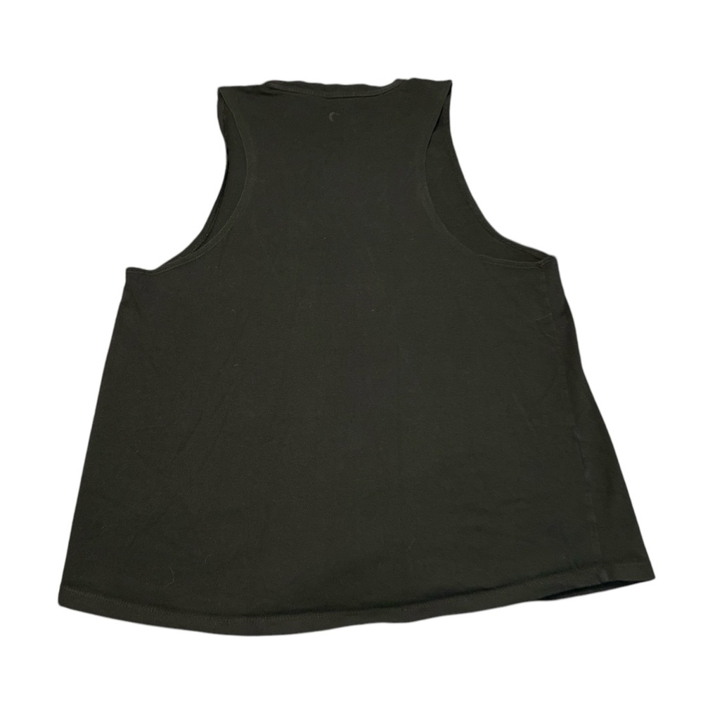 Zyia Active Mountain Moon Logo Muscle Tee Black Tank Top Size XXL Workout Gym - Picture 9 of 10